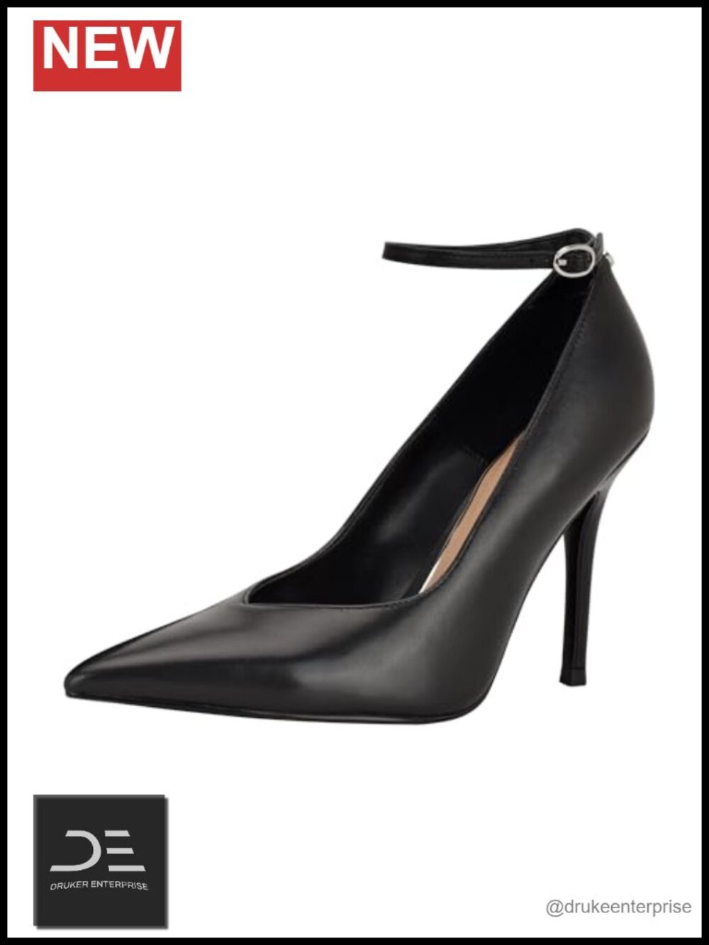 Leather Pointy Toe Stiletto Heels Pumps - 3.54in Cushioned Insole